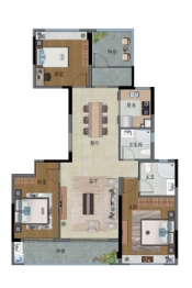 建发&九龙仓·央玺3室2厅1厨2卫建面119.00㎡