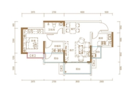 天益城2期1室1厅1厨1卫建面67.00㎡