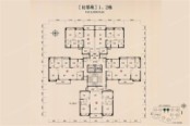 【比邻苑】1、2栋楼层平面图