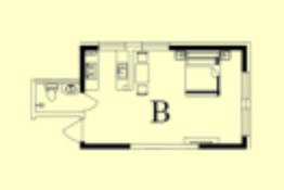 墅公馆1室1厅1厨1卫建面53.00㎡