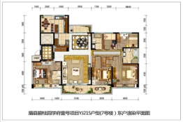 碧桂园·学府壹号5室2厅3卫建面215.00㎡