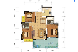 贤达·凤凰湖国际社区3室2厅1厨2卫建面108.00㎡