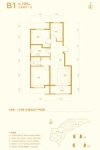 建面约106㎡户型