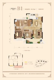 春风·湖畔居3室2厅1厨2卫建面109.38㎡