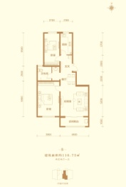 和西苑2室2厅1厨1卫建面116.75㎡