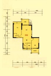 君庭明珠雅苑2室2厅1厨2卫建面90.34㎡