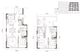 泰禾·中州院子3室2厅2厨3卫建面159.00㎡