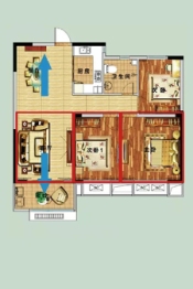 景惠佳园3室2厅1厨1卫建面110.59㎡