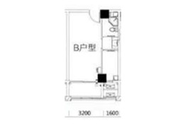 牛津欢乐广场1室1厅1厨1卫建面44.57㎡