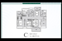 建面105平C户型