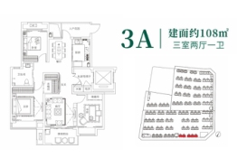 碧源郑北瑞园3室2厅1厨1卫建面108.00㎡