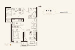 中建·和悦国际2室2厅1厨1卫建面80.39㎡