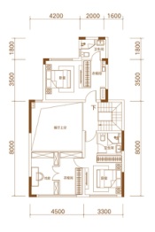 大众置业长春院子3室2厅1厨3卫建面190.00㎡