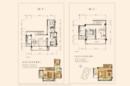 滨江·四季花城3室2厅1厨3卫建面98.00㎡