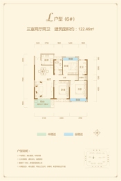 梓湖馨苑3室2厅1厨2卫建面122.46㎡