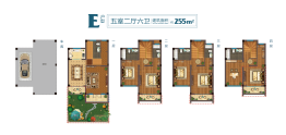 徽佳·南山别院5室2厅1厨6卫建面255.00㎡