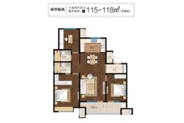 海尔产城创熙园3室2厅1厨2卫建面115.00㎡