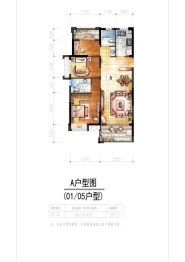 禹洲·嘉誉风华3室2厅1厨2卫建面89.32㎡