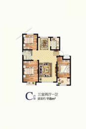 阳光花园二期·龙潭璟园3室2厅1厨2卫建面118.00㎡