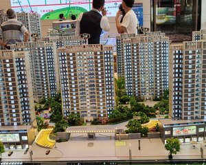 吾悦广场次新商品房小高层小面积三室朝南采光好