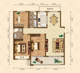 滨江壹号院3室2厅1厨2卫建面127.42㎡