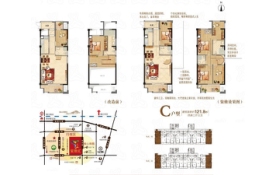 恒宇大厦4室2厅1厨3卫建面121.00㎡