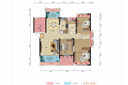 天酬·九里晴川3室2厅1厨2卫建面128.46㎡