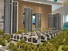 115平的竖厅大3房东南朝向高层大阳台