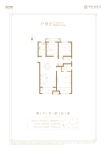 户型C 建面约125平