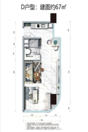 碧桂園·臻灣國際建面67.00㎡