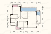 B2户型建面约104.63平