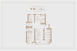 康大·江山樾3室2厅1厨2卫建面118.00㎡