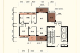 龙光阳光水岸3室2厅1厨2卫建面136.00㎡