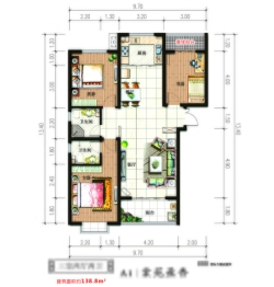 金磊·凤凰城3室2厅1厨2卫建面138.80㎡