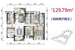 时代春树里（鹤山）4室2厅1厨2卫建面129.79㎡