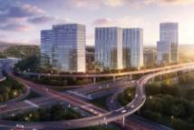 苏南智城科技产业园沿高架透视图
