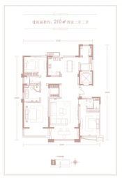 恒宝·天玺4室2厅1厨3卫建面210.00㎡