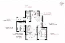 裕和苑2室2厅1厨1卫建面75.00㎡