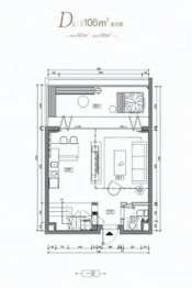 版纳精英汇1室2厅1厨2卫建面50.00㎡