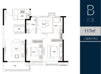 建面117平B户型