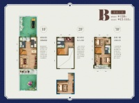 B户型小联排 建筑面积约120㎡