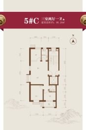 西山祥和园3室2厅1厨1卫建面90.28㎡