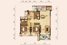 东邦小悦湾3室2厅1厨2卫建面105.03㎡