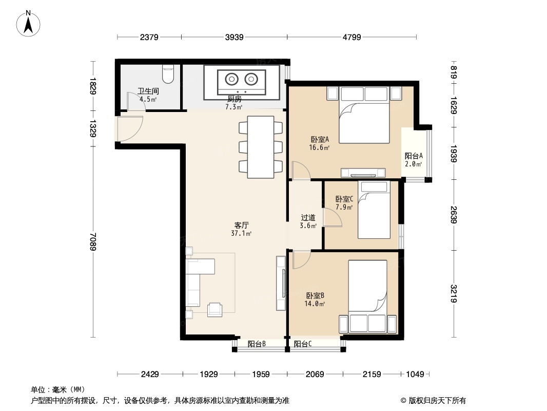 美景东方户型图