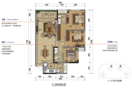 维卡·国际公馆3室2厅1厨2卫建面109.50㎡