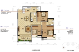 维卡·国际公馆3室2厅1厨2卫建面103.50㎡