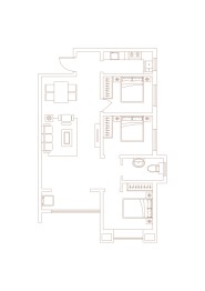 旭景清园3室2厅1厨1卫建面110.00㎡