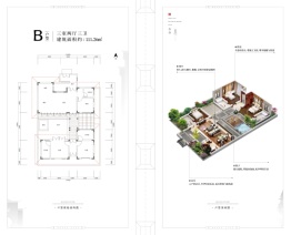 乐华城温泉度假小镇3室2厅1厨3卫建面111.26㎡