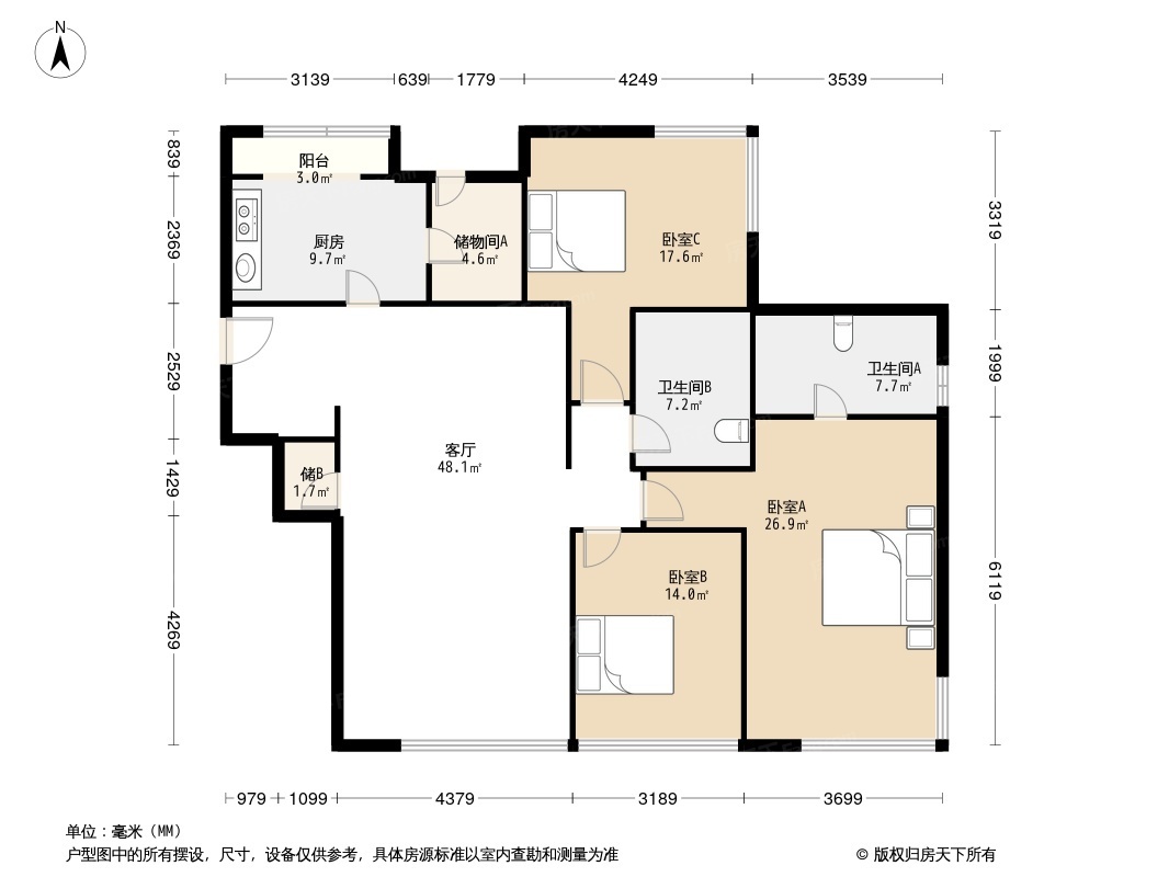 金地国际花园户型图