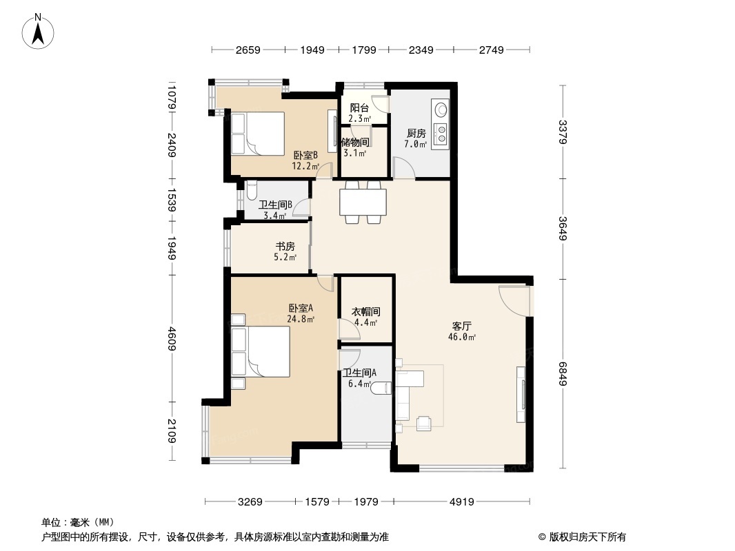 棕榈泉国际公寓户型图